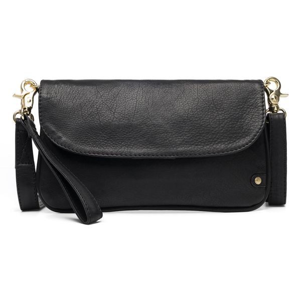 Depeche. liten clutch, sort